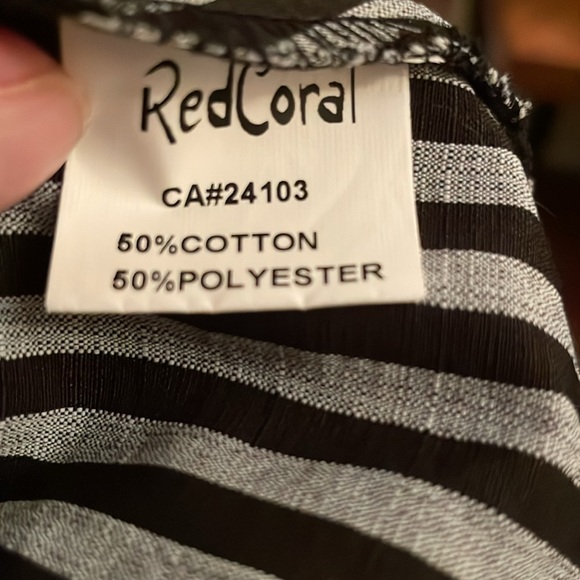 Red Coral Blouse Size XXL - Picture 4 of 5